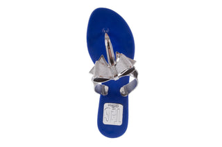 Klapki T&G Fashion 22-116 Dark Blue, Granat/ Srebro, Guma