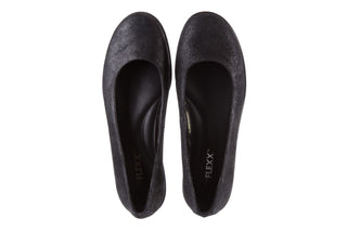 Baleriny The Flexx D1039-07 Black, Czarny, Skóra naturalna