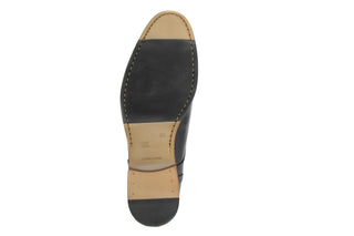 Półbuty Valuni 8677 Blue/Tan, Granat, Skóra naturalna