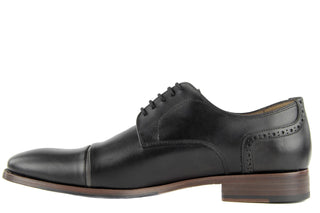 Półbuty Valuni 8677 Black/Grey, Czarny/Szary, Skóra naturalna