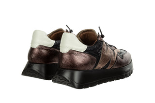 Sneakersy Wonders A-2491 Elvin Plomo Nylon Nek Negro 138036, Skóra naturalna