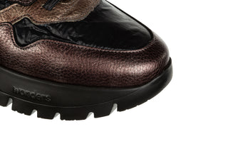 Sneakersy Wonders A-2491 Elvin Plomo Nylon Nek Negro 138036, Skóra naturalna