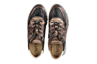 Sneakersy Wonders A-2491 Elvin Plomo Nylon Nek Negro 138036, Skóra naturalna