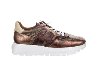Sneakersy Wonders A-2491 Elvin Oro Nylon Nek Platino 138035, Skóra naturalna