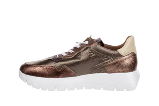 Sneakersy Wonders A-2491 Elvin Oro Nylon Nek Platino 138035, Skóra naturalna