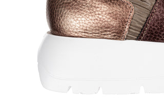 Sneakersy Wonders A-2491 Elvin Oro Nylon Nek Platino 138035, Skóra naturalna