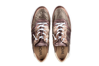 Sneakersy Wonders A-2491 Elvin Oro Nylon Nek Platino 138035, Skóra naturalna