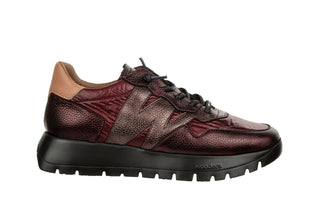 Sneakersy Wonders A-2491 Elvin Cobre Nylon Nek Burdeos 138034, Skóra naturalna