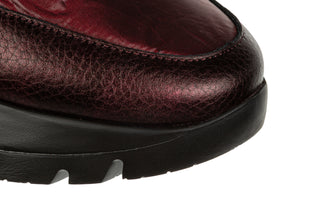 Sneakersy Wonders A-2491 Elvin Cobre Nylon Nek Burdeos 138034, Skóra naturalna