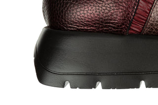 Sneakersy Wonders A-2491 Elvin Cobre Nylon Nek Burdeos 138034, Skóra naturalna