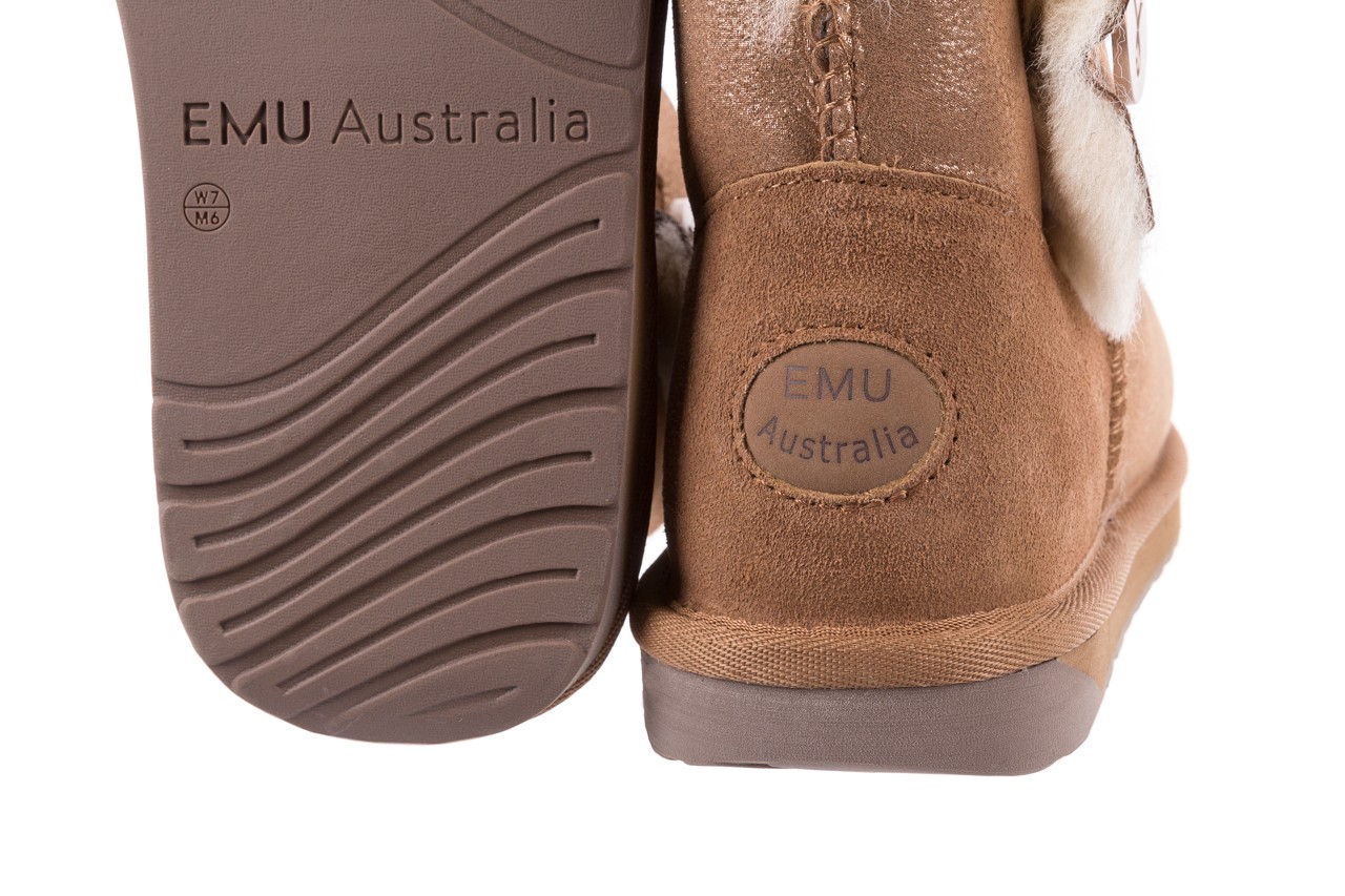 Śniegowce emu denman mini rose gold, brąz/złoty, skóra naturalna  - śniegowce - śniegowce i kalosze - buty damskie - kobieta 13