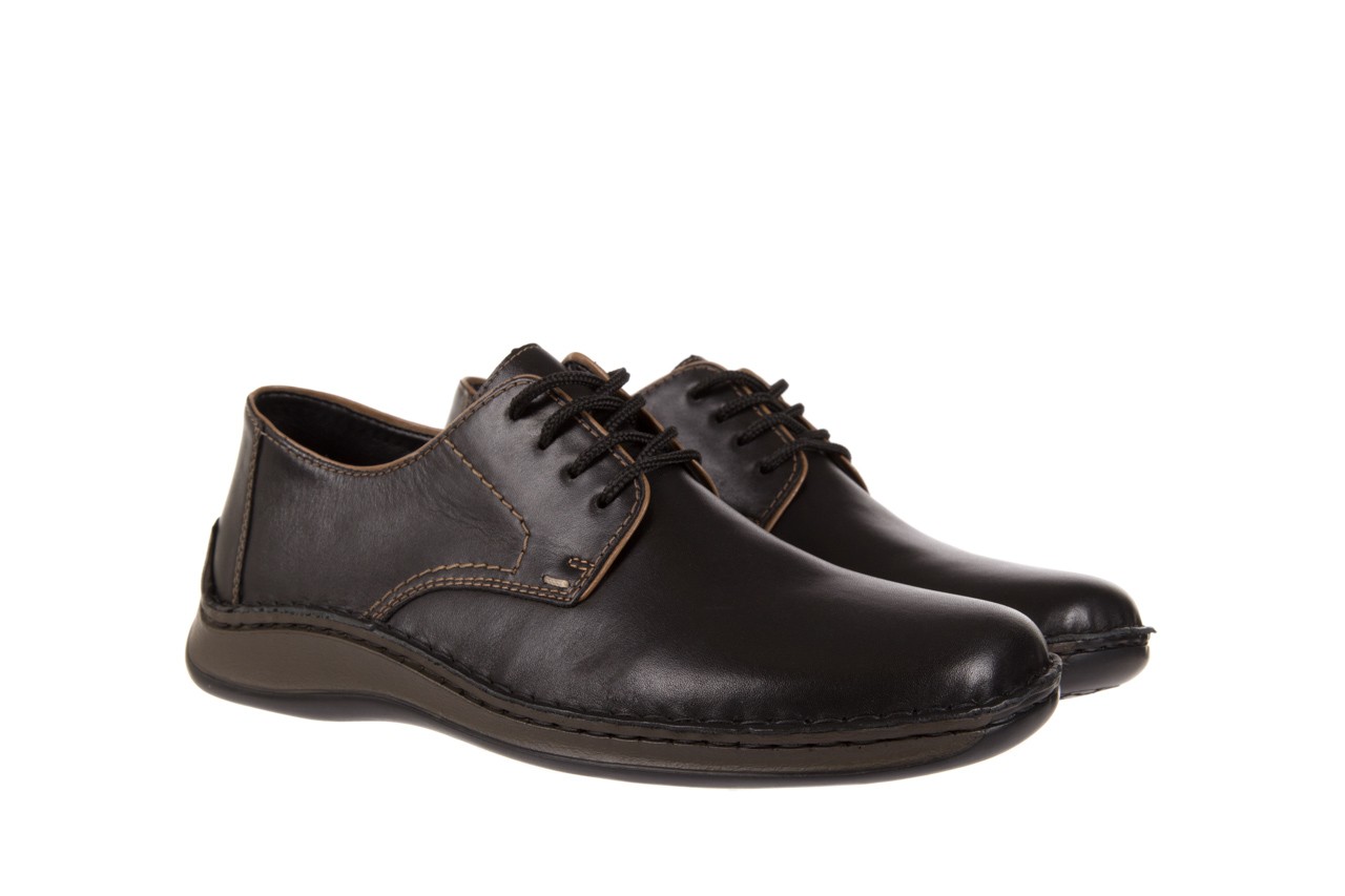 Rieker 05220-00 black - codzienne / casualowe - półbuty - buty męskie - mężczyzna 7