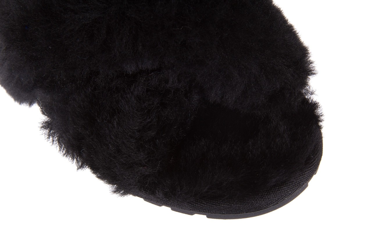 Klapki emu mayberry black 19, czarny, futro naturalne  - dla niej  - sale 16