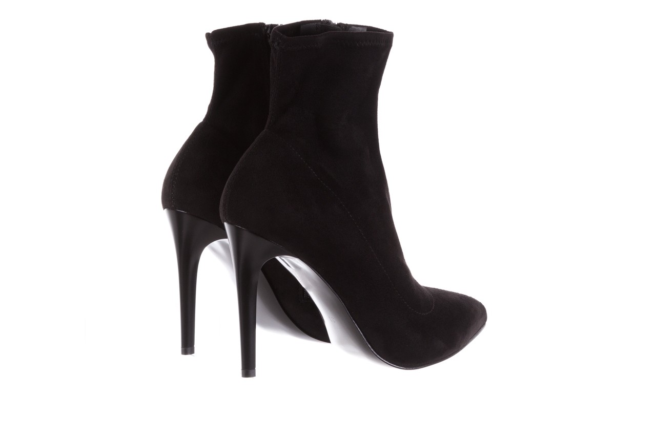 Botki bayla-056 9068-730 czarne botki zamsz stretch, materiał - buty zimowe - trendy - kobieta 12