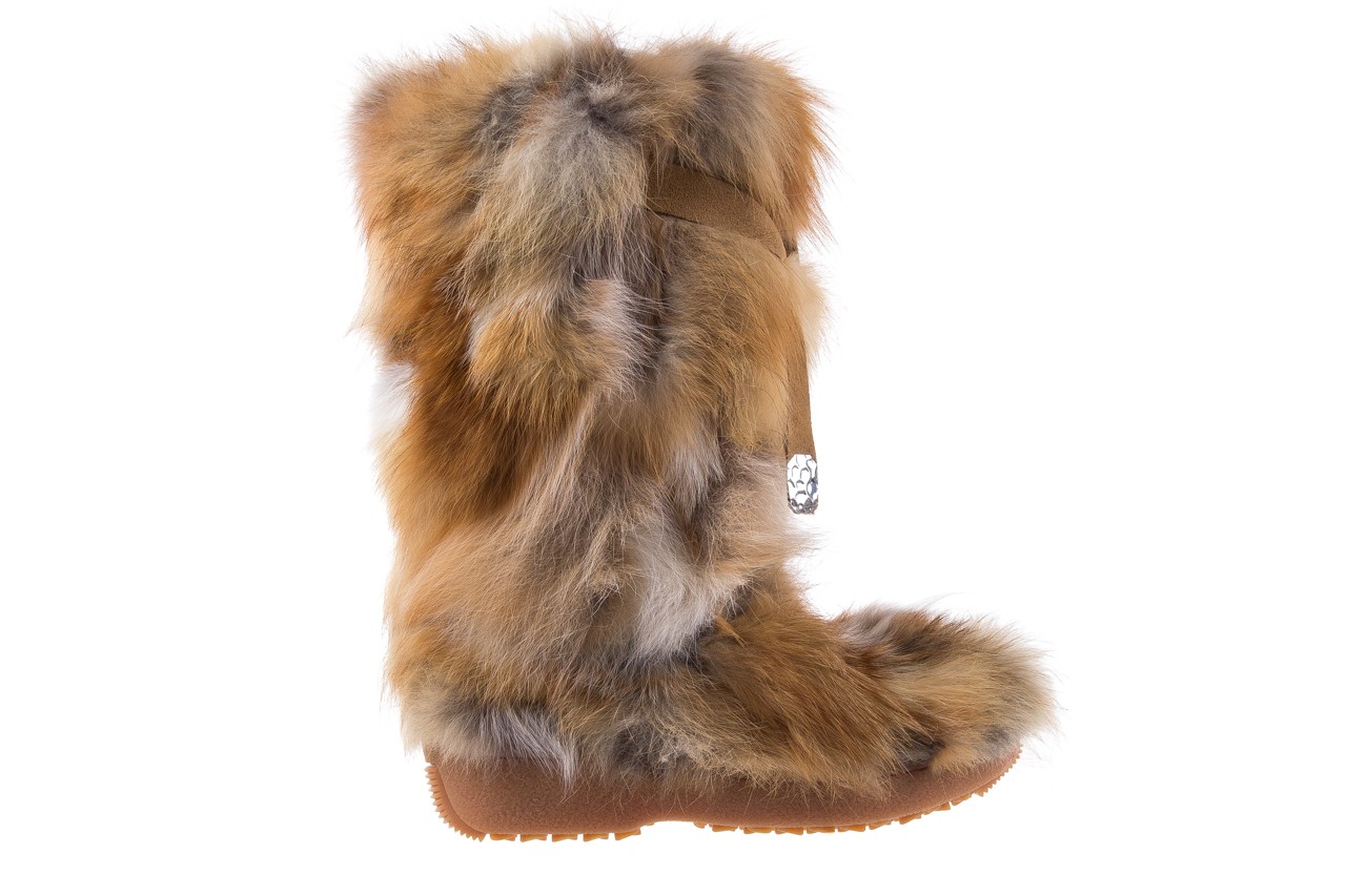 Śniegowce oscar sabry rosso, brąz, futro naturalne - buty zimowe - trendy - kobieta 6