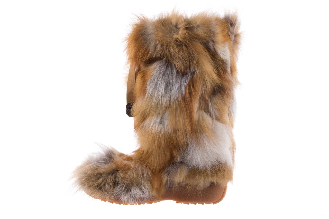 Śniegowce oscar sabry rosso, brąz, futro naturalne - buty zimowe - trendy - kobieta 8