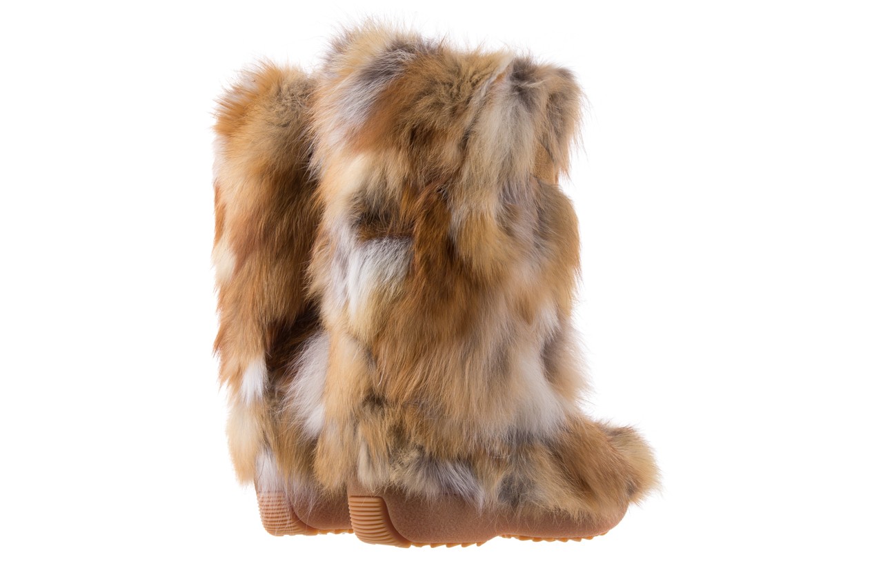 Śniegowce oscar sabry rosso, brąz, futro naturalne - buty damskie - kobieta 9