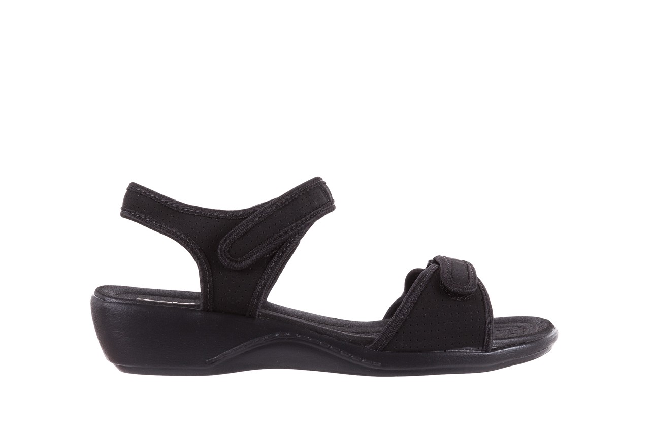 Sandały azaleia 322 363 nobuck black 17, czarny, materiał  - płaskie - sandały - buty damskie - kobieta 6