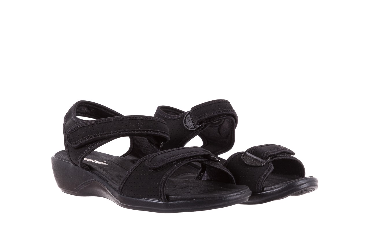 Sandały azaleia 322 363 nobuck black 17, czarny, materiał  - płaskie - sandały - buty damskie - kobieta 7