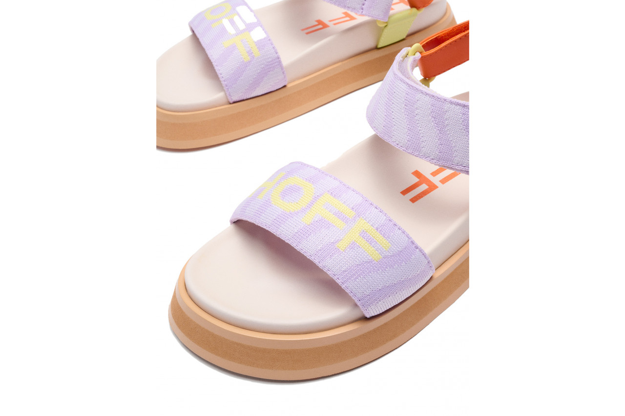 Sandały hoff garden lilac 203011, wielokolorowe, materiał - płaskie - sandały - buty damskie - kobieta 7