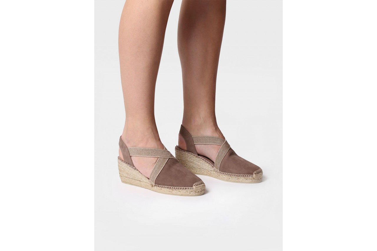 Sandały toni pons tona taupe 204005, beżowy, skóra naturalna - espadryle - buty damskie - kobieta 10