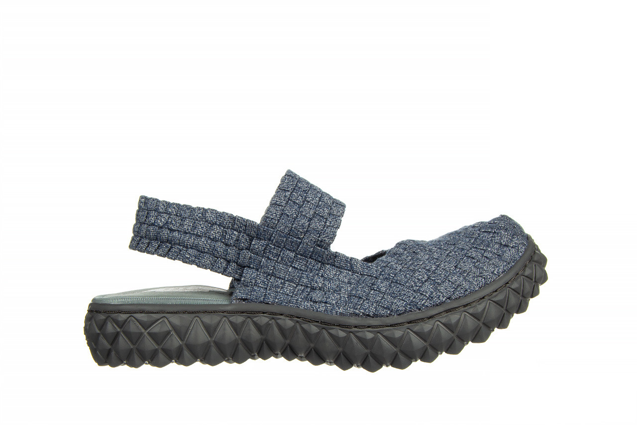 Sandały rock over sandal jeans smoke 032859, niebieski, materiał - gumowe - sandały - buty damskie - kobieta 9