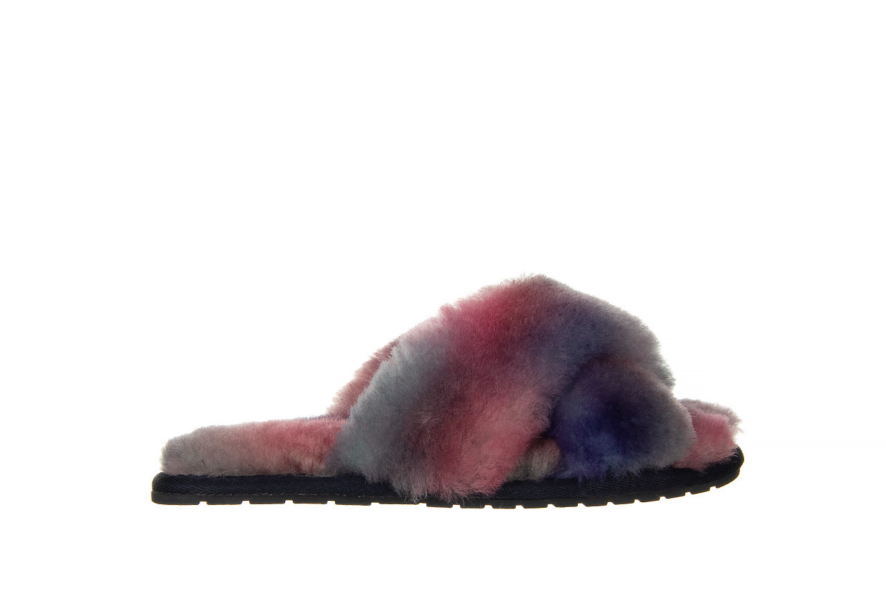 Kapcie emu mayberry tie dye sunset purple 119136, fiolet, futro naturalne  - sale - buty damskie - kobieta 7