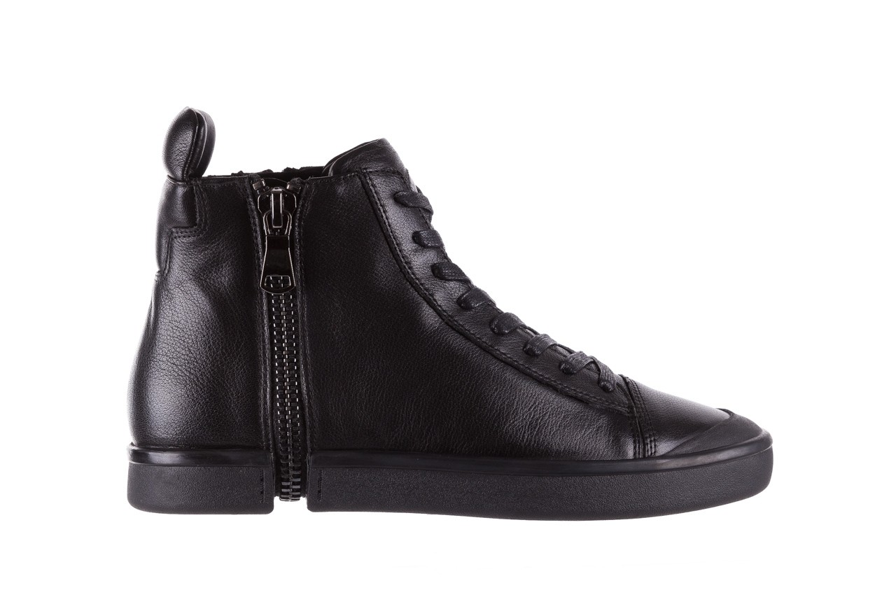 Sneakersy john doubare m5761-1 black, czarny , skóra naturalna  - buty męskie - mężczyzna 12
