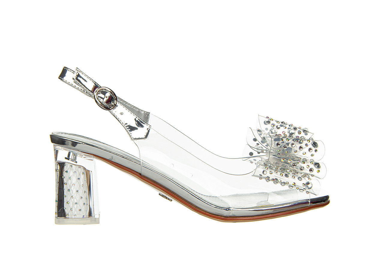 Sandały lola lola by sca'viola g-60 silver 047205, srebrny, silikon - na obcasie - sandały - buty damskie - kobieta 7