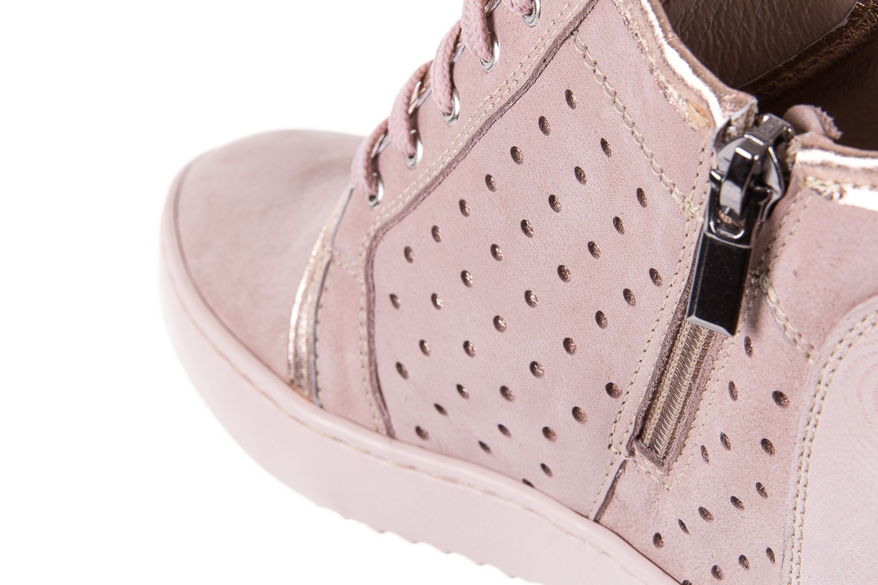 Sneakersy bayla-099 0656 nude, różowy, skóra naturalna  - obuwie sportowe - dla niej  - sale 15