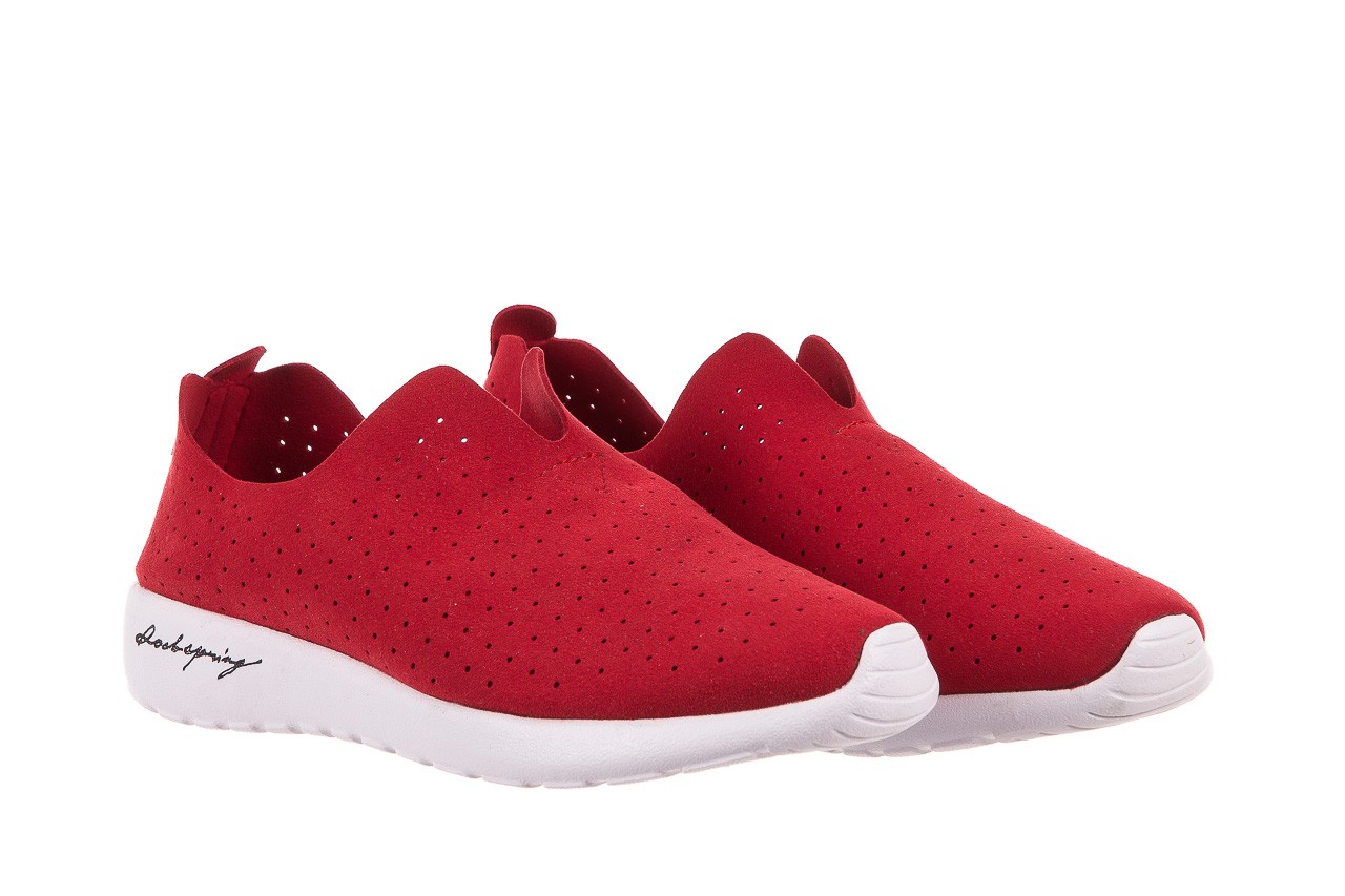 Półbuty rock mantova red, czerwony, materiał  - obuwie sportowe - buty damskie - kobieta 7