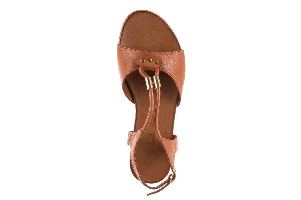 Sandały bayla-163 17-161 tan, brąz, skóra naturalna  - skórzane - sandały - buty damskie - kobieta 10