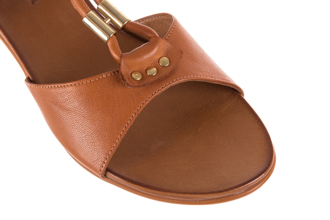 Sandały bayla-163 17-161 tan, brąz, skóra naturalna  - płaskie - sandały - buty damskie - kobieta 11
