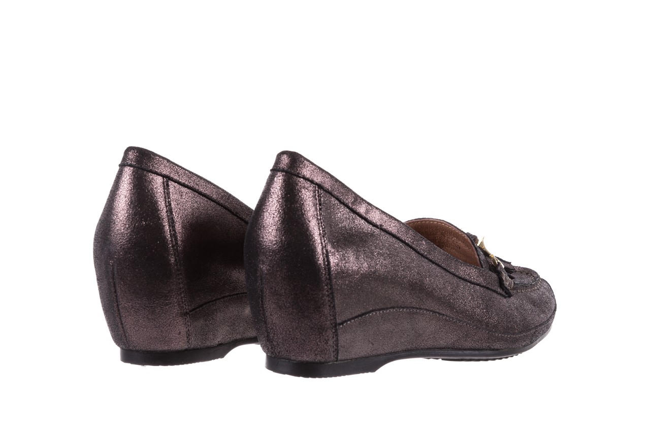 Mokasyny bayla-018 1647-35 grey, czarny, skóra naturalna  - mokasyny i lordsy - półbuty - buty damskie - kobieta 9