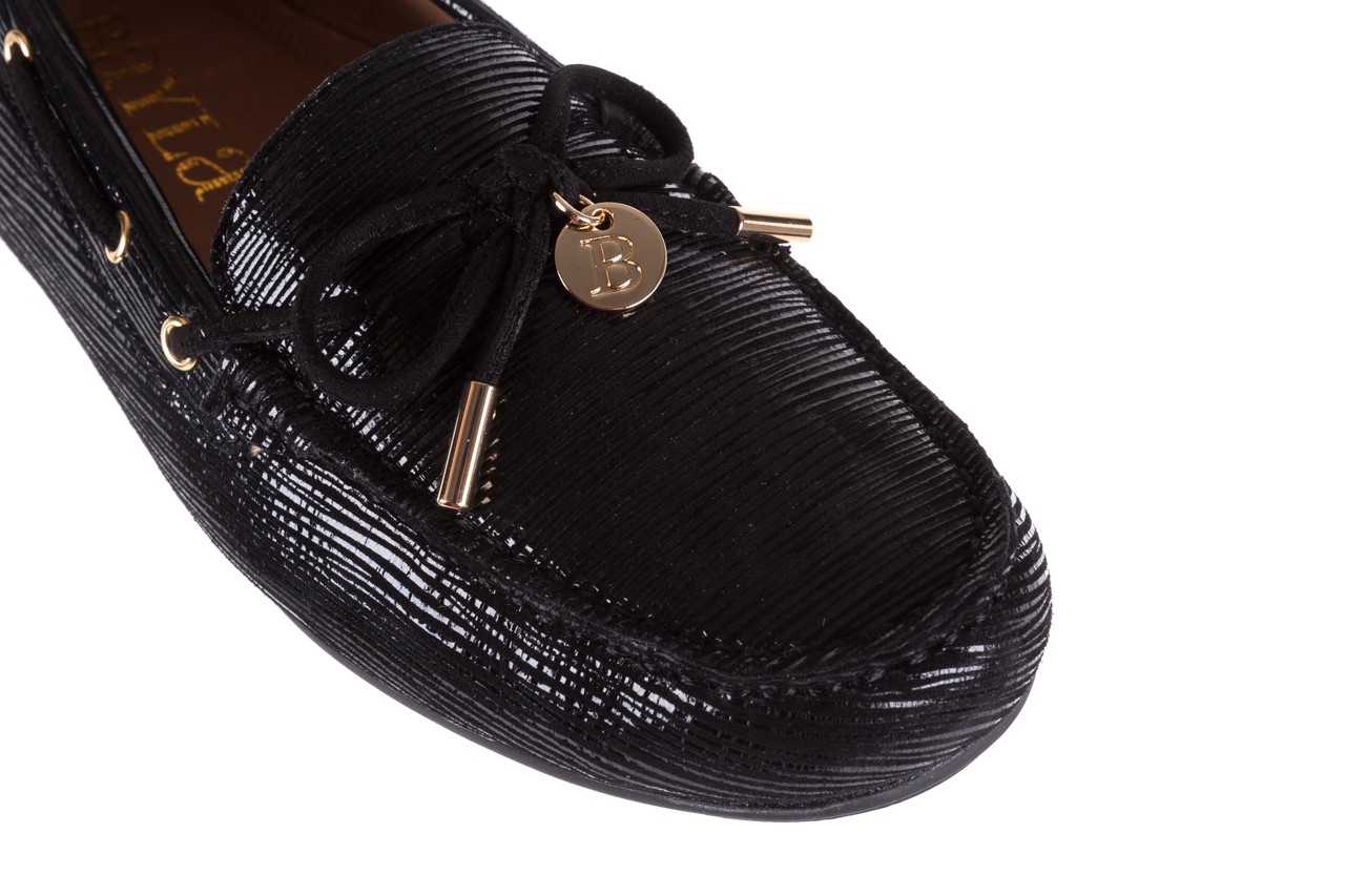 Mokasyny bayla-018 3173-358 black metallic, czarny, skóra naturalna  - wsuwane - półbuty - buty damskie - kobieta 11