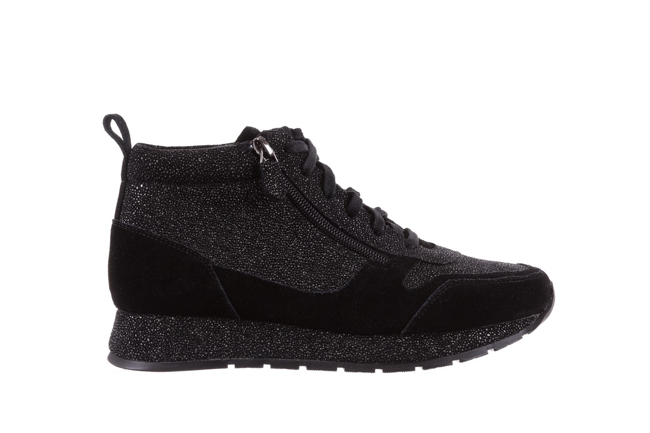Trampki bayla-018 sw-1710 black, czarny, skóra naturalna  - obuwie sportowe - dla niej  - sale 7
