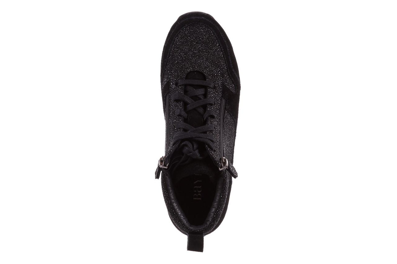 Trampki bayla-018 sw-1710 black, czarny, skóra naturalna  - obuwie sportowe - dla niej  - sale 11