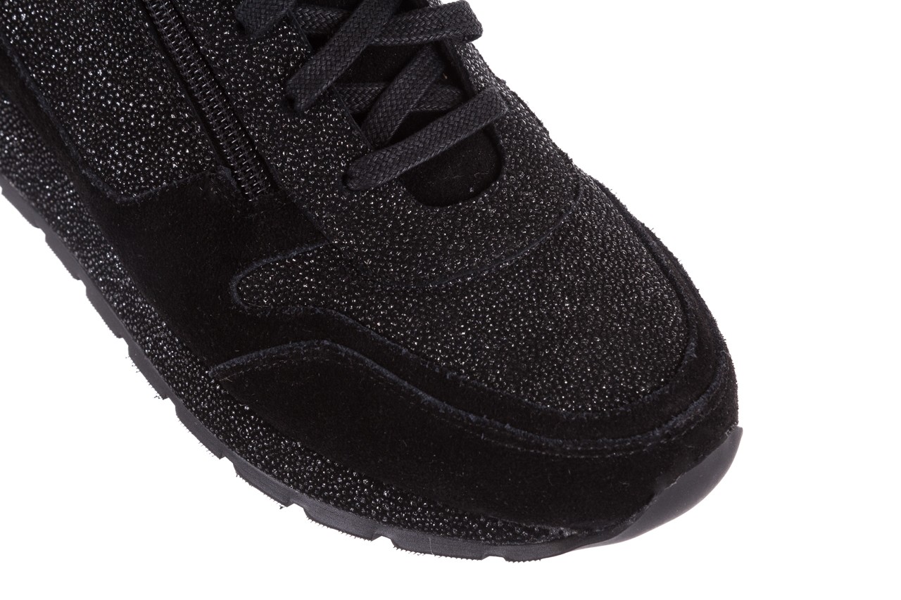 Trampki bayla-018 sw-1710 black, czarny, skóra naturalna  - obuwie sportowe - dla niej  - sale 13