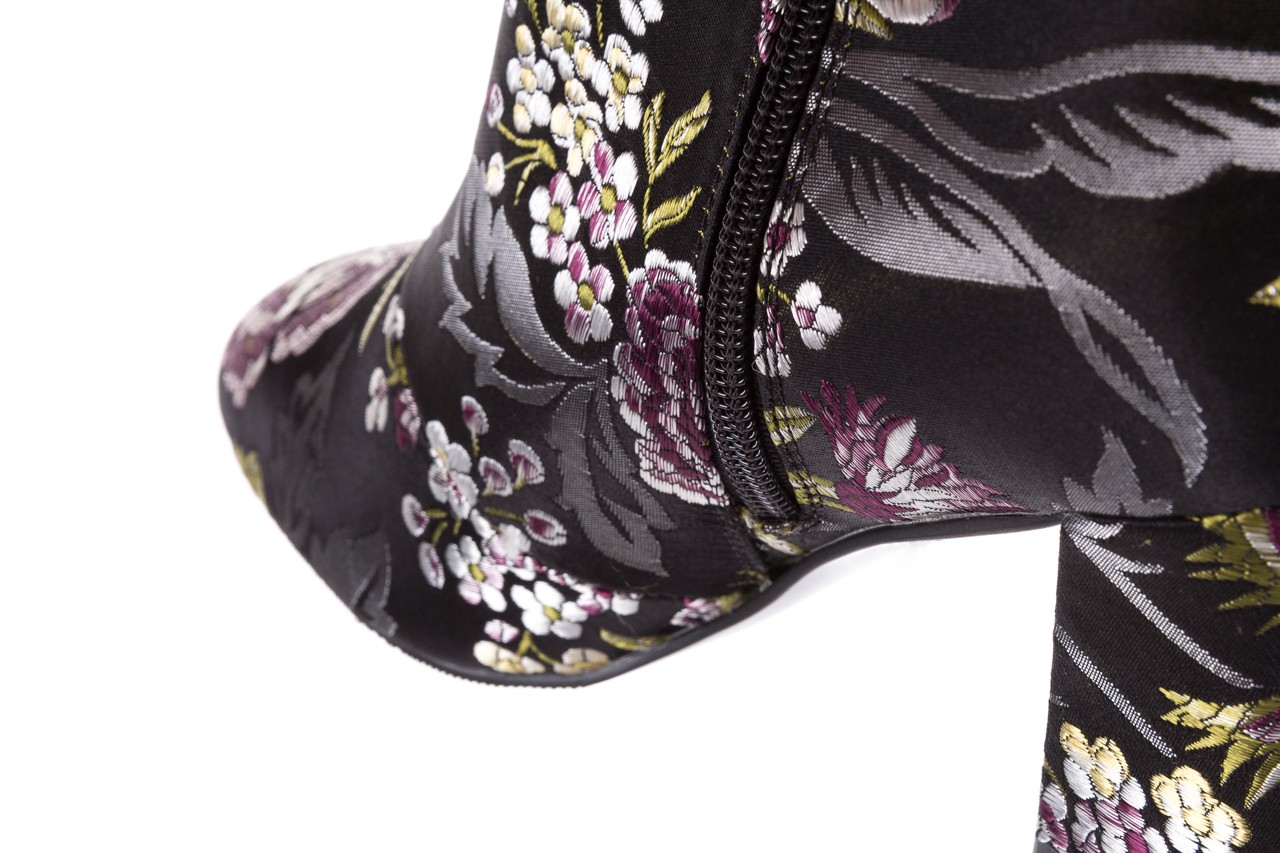 Botki bayla-018 pe70-02-2 multicolor, czarny, materiał  - botki - buty damskie - kobieta 17