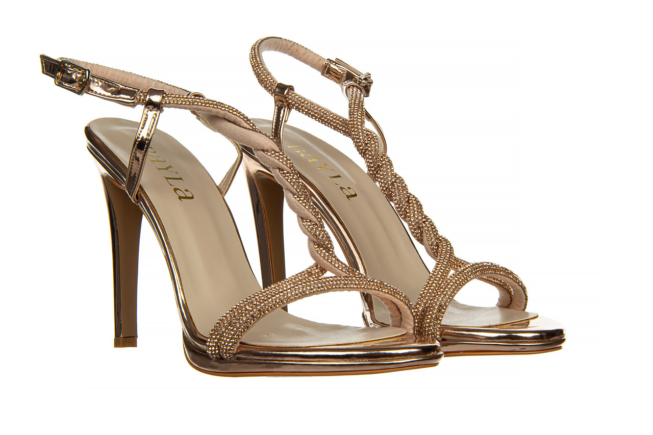 Sandały bayla-187 589-1747 rose 187060, różowe złoto, skóra ekologiczna - na platformie - sandały - buty damskie - kobieta 9