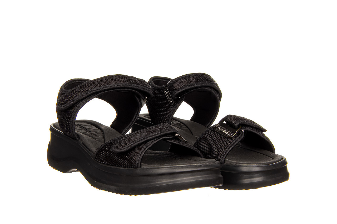 Sandały azaleia vera therapy pap ad black 198001, czarny, materiał  - na platformie - sandały - buty damskie - kobieta 9