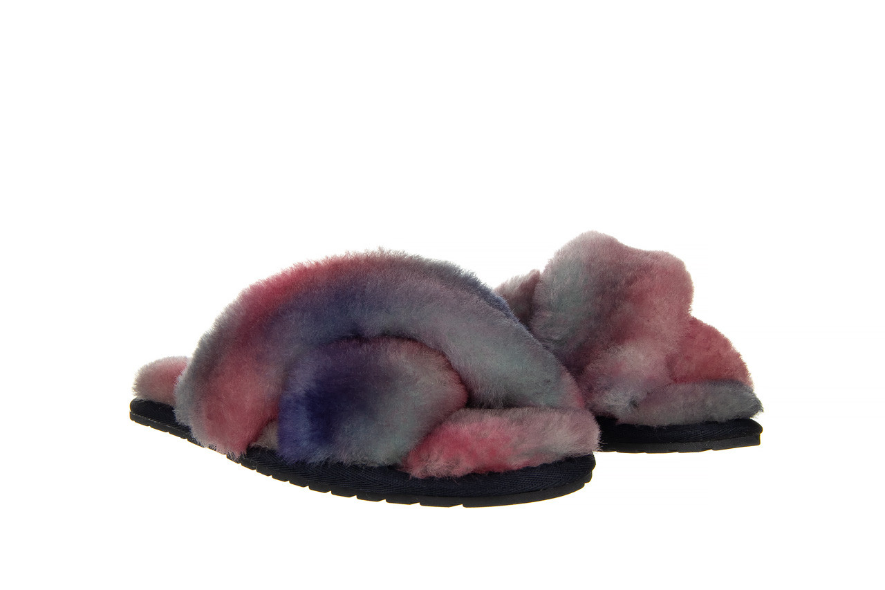 Kapcie emu mayberry tie dye sunset purple 119136, fiolet, futro naturalne  - kobieta 8