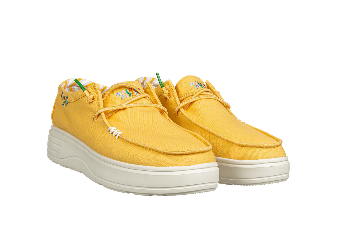 Półbuty walk in pitas natal mostaza 003292, żółty, materiał  - sznurowane - półbuty - buty damskie - kobieta 10
