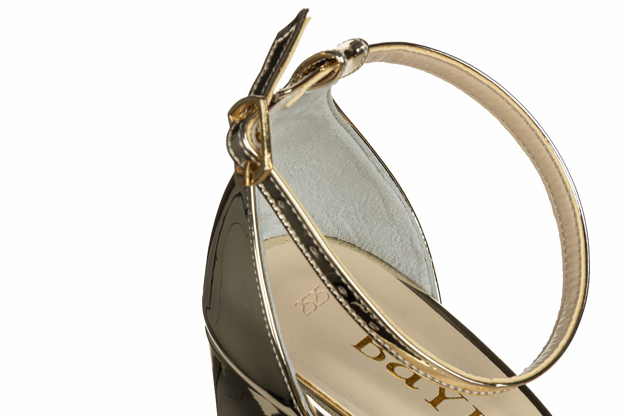 Sandały bayla-187 2525 gold mirror 187156, złoty, skóra ekologiczna - sandały - buty damskie - kobieta 15