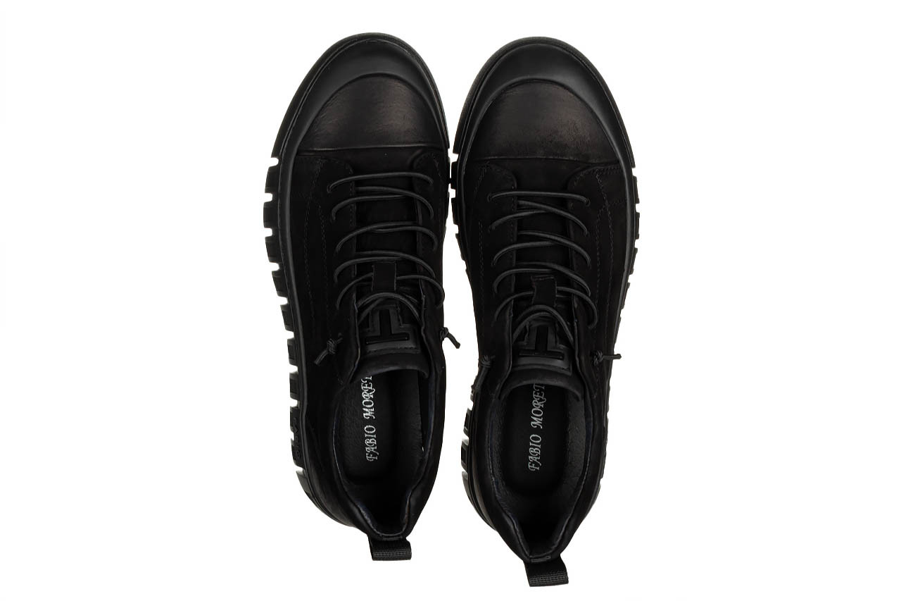 Półbuty fabio moretti n72660-1 black 104251, czarny, skóra naturalna  - półbuty - buty męskie - mężczyzna 11