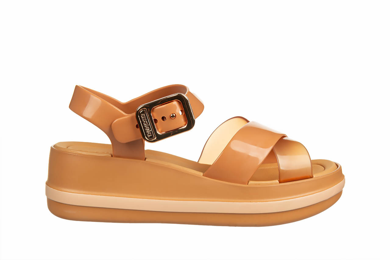 Sandały azaleia marie sandal plat fem dark brown 198050, brązowy, tworzywo - płaskie - sandały - buty damskie - kobieta 7