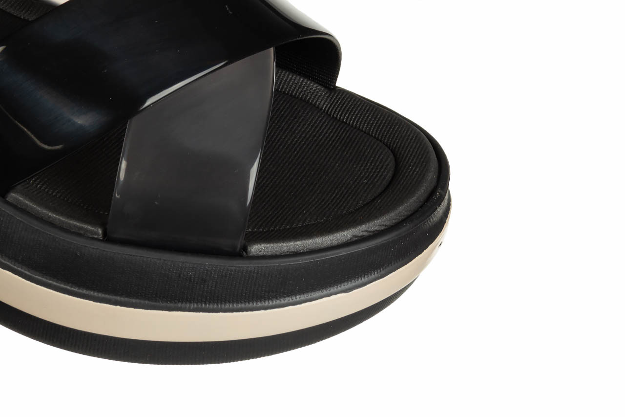 Sandały azaleia marie sandal plat fem black 198049, czarny, tworzywo 13