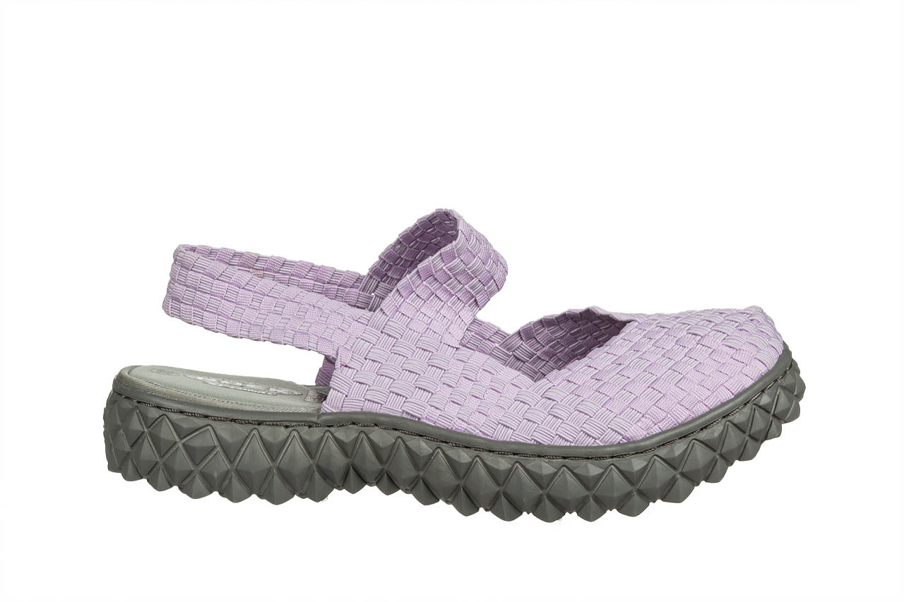 Sandały rock over sandal violet, fioletowy, materiał - nowości 7