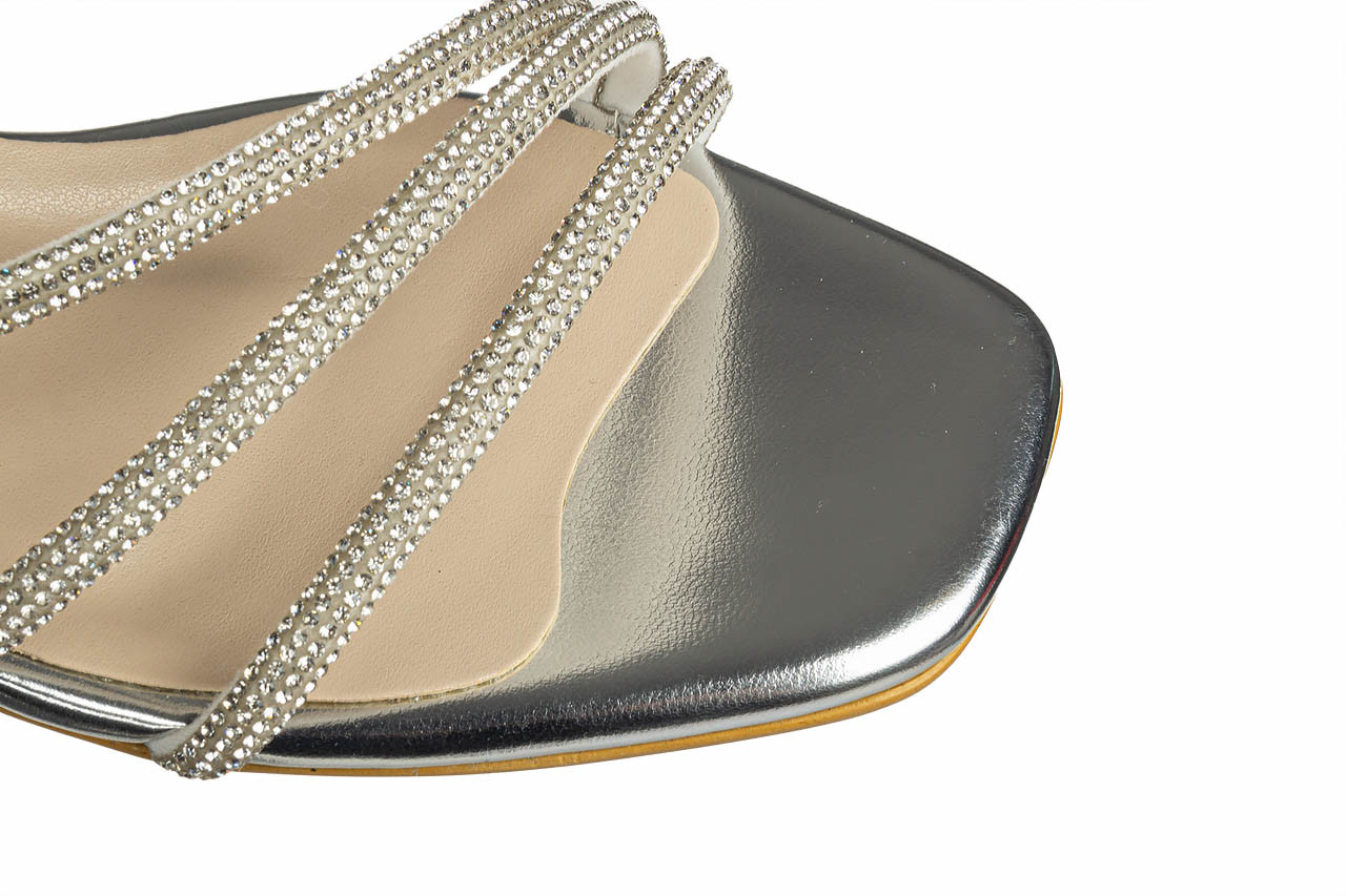 Sandały bayla-187 07-1705 silver 187227, srebrny, skóra ekologiczna - sandały - buty damskie - kobieta 13