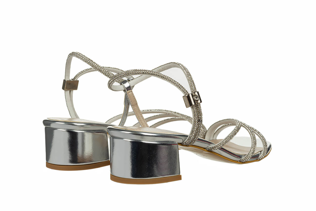 Sandały bayla-187 07-1705 silver 187227, srebrny, skóra ekologiczna - sandały - buty damskie - kobieta 10